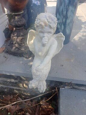 $62.40  Vintage, Cherub Seashell Mermaid , Artist R. Shipman Inc., 1999 Art Stat